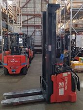 Высотный электроштабелер 2 тонны с платформой, высота подъема 6 метров GROS MB2060LC-Li (аккумулятор Li-ion, завод MIMA)